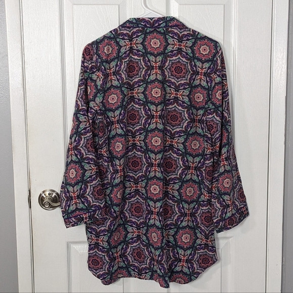 Retro Victoria's Secret Modal & Cotton Boho Paisley‎ V-Neck Night Gown Size S - Picture 3 of 8